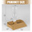 Plastic Pet Reptiles Bowl Automatic Water-brownish yellow 3