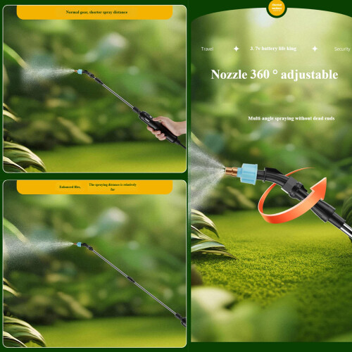 Ergonomic Battery Powered Sprinkler Waterproof Integrated-9L 1