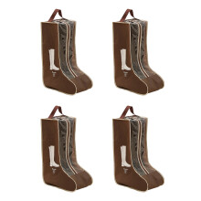 Sacs à chaussures multifonctionnels, 4 pièces, housse-brun