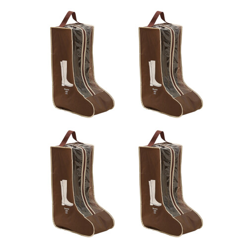 Sacs à chaussures multifonctionnels, 4 pièces, housse-brun