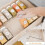 Multiple Tiers Step Spice Rack Drawer Organizers-S 4 slices 5