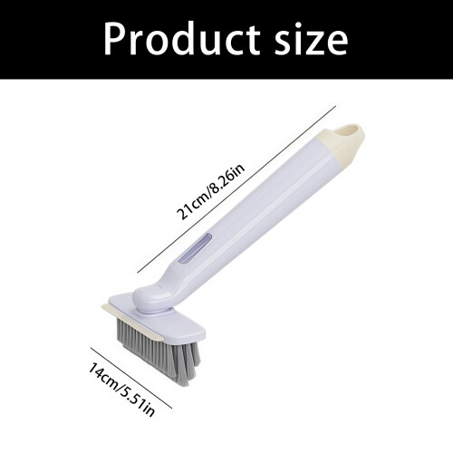 MultiPurpose Rotating Brush with Spray and Hard Bristles-Purple 2
