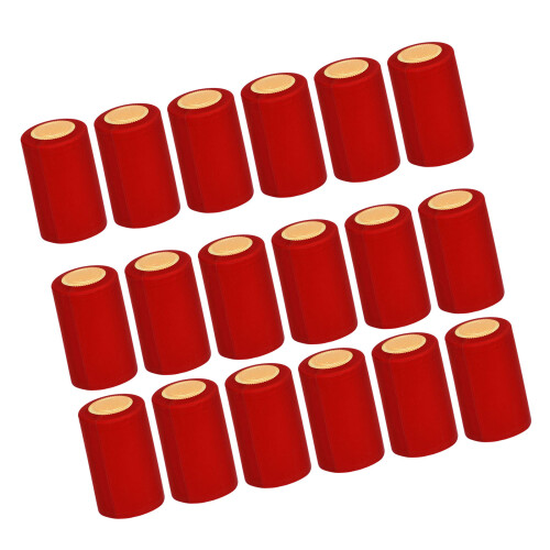 Paquet de 100 joints rétractables pour bouteilles de vin-Rouge