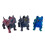 Safe 3D Pet Model Toy Stress Relieving 3D-Emerald blue green 5