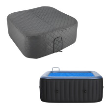 Couverture de spa avec poignées et sangles, isolation thermique,