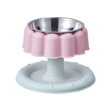 Bol d'alimentation surélevé pour chats en acier inoxydable-3
