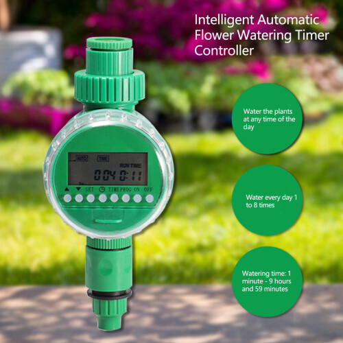 User Friendly Garden Irrigation Timer with Simple Interfaces for 1