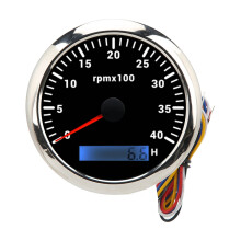 Tachometer Gauge For Boats And Vehicles, High Precision RPM Measurement With LCD Display Marine Grade Waterproof And Vibration Resistant