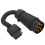 Ορειχάλκινο Terminal7Pin EU Round To4Pin US Flat Trailer Adapter ABS Στέγαση Ασφαλής Σύνδεση Στεγανή για 8