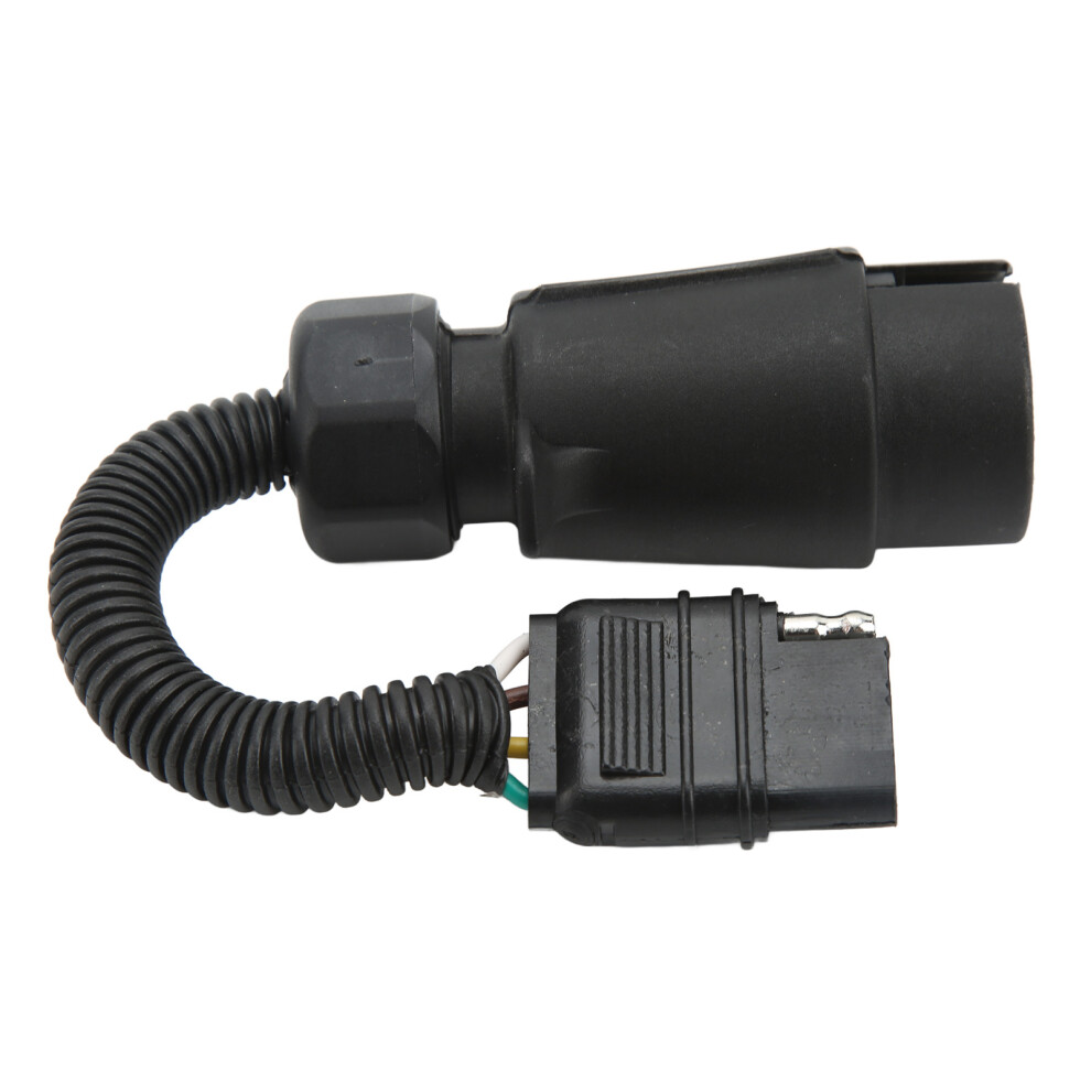 Trailer Wire Adapter Plug 7-Pin Eu To 4-Pin Us Flat Abs Brass For Rv Towing 5081380985786