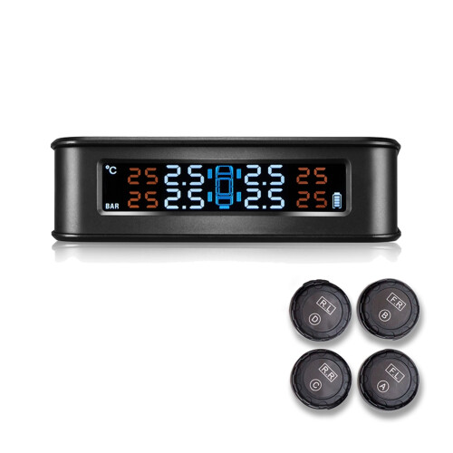 Έγχρωμη οθόνη LCD TPMS, ανίχνευση ηλιακής φόρτισης σε πραγματικό χρόνο, ασύρματο 2