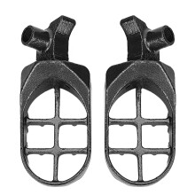 Pedane da corsa per motocross e dirt bike di facile installazione, poggiapiedi MX, poggiapiedi stile OEM, poggiapiedi MX alti con denti arrotondati,