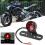 Πίσω φως μοτοσικλέτας 12V DC με τροφοδοσία, εξαιρετικά φωτεινή λάμπα, αδιάβροχο 7