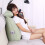 Elevate Your Comfort: Reading Pillow with Adjustable Height, Back Support for Correct Posture, and Portable Handle for Bed or Couch (Green) 2