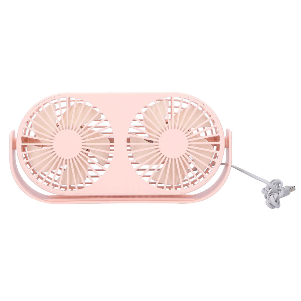 Sleek & Powerful Usb Desk Fan, Portable Usb Desk Fan With Dual Wind Modes, 360-Degree Rotatable Fan For Desktop (Pink) 9468298000613