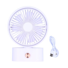 Portable Personal Fan, Natural Wind Generator, 270 Auto Oscillating 10-Speed Quiet Mini Tabletop Fan for Home Office, Energy-Saving Environment