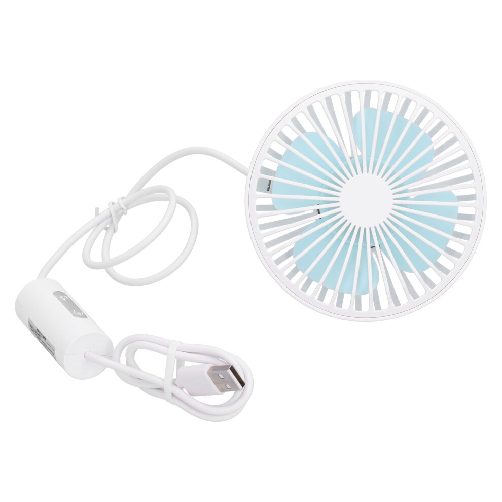360-Degree Rotation Desk Fan, Quiet Low Noise Personal Fan, Rechargeable Battery Operated With Brushless Motor For Efficient Air Circulation In Car 9482828751615