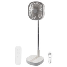 Pavillon Portable : Ventilateur télescopique silencieux avec minuterie, ventilateur oscillant pliable sur pied avec télécommande, batterie