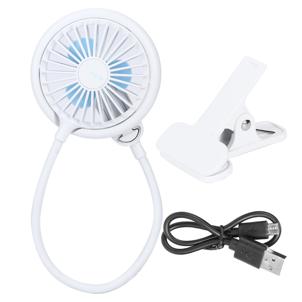 Mini Clip On Fan For Desk, Rechargeable Battery With Usb Output Interface, Brushless Motor For Quiet Operation, Flexible Neck For Multi-Angle Adjustme 9453559528395