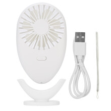Wiederaufladbarer, tragbarer Handventilator mit USB-Anschluss, multifunktionales Design inklusive integrierter LED-Leuchte, kompakt und tragbar,