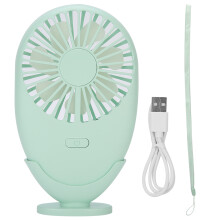 Kompakter und tragbarer Handventilator mit einstellbaren Geschwindigkeiten, multifunktionalem Design inklusive integrierter LED-Leuchte,