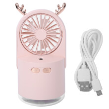 Håndholdt ventilator til udendørs brug, bærbar miniventilator USB genopladelig powerbank, lang batterilevetid hurtigopladning stenvaskbakke til