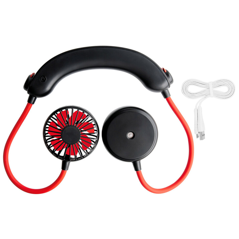 Versatile Wearable Neckband Fan, Dual Fan Heads With Ultrasonic Atomization, Three Speed Adjustable For Personalized Cooling, Perfect For Summer Adven 9468298004383