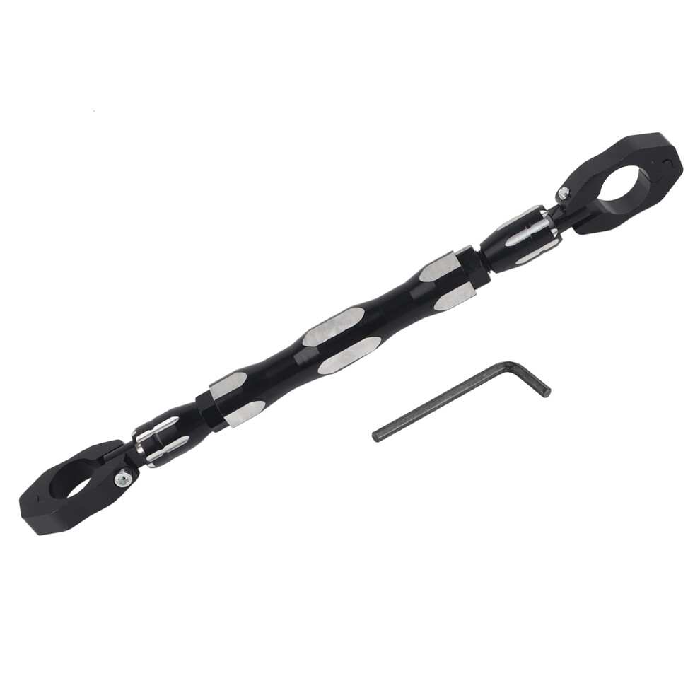 Stylish Handlebar Upgrade, Universal Adjustable Motorcycle Handlebar Brace With Anodized Aluminum Alloy Build, Vibration Dampening And Enhanced 9437117471057