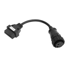 BMW OBD2 Diagnostic Adapter 10 Pin To 16 Pin Connector Cable Allows DCAN Diagnostics Compatible With ICOM A2 A3 Works With MotoScan App And ELM327