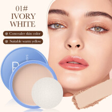 ((02#Ivory White)16g) Makeup SADOER Velvet Flawless Powder Skin Color Lightweight Concealer Cushion
