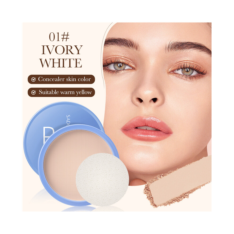 Ivory/White ((02# White)16G) Makeup Sadoer Velvet Flawless Powder Skin Color Lightweight Concealer Cushion