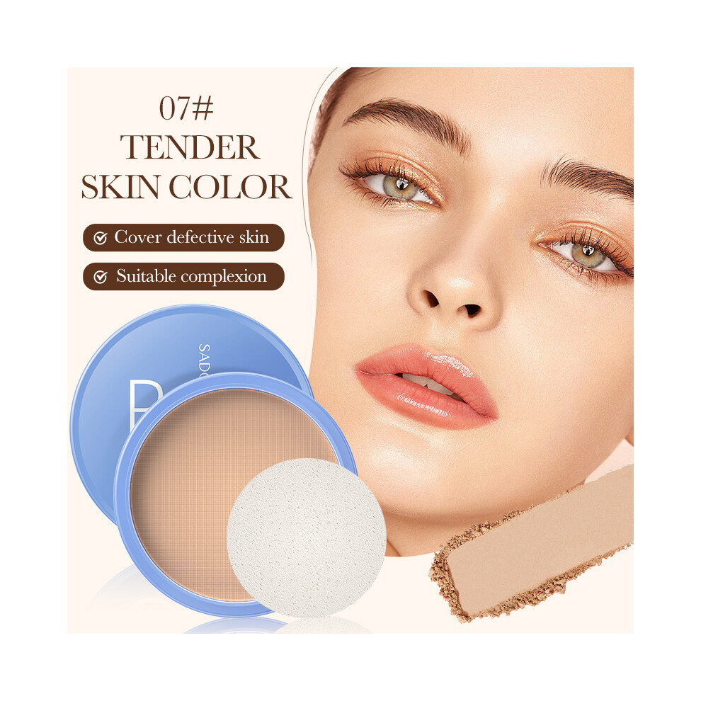 ((07# tender skin color) 16g) Makeup SADOER Velvet Flawless Powder Skin Color Lightweight Concealer Cushion