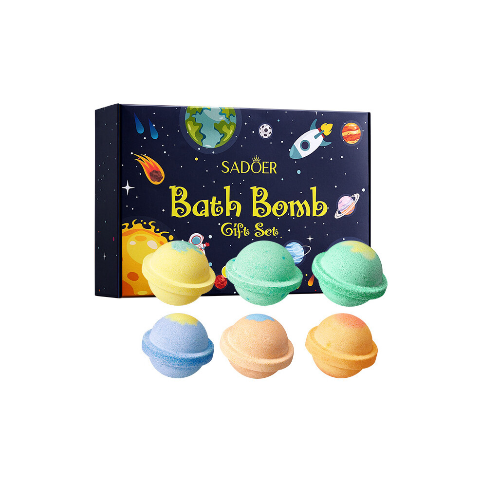 (120g*6pcs) Planet bath salt ball gift set 120g*6pcs clean body bath salt ball