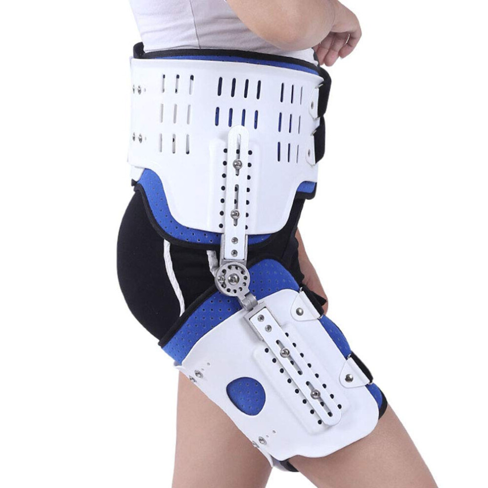 Hip abduction orthosis, hip abduction orthosis, fixation hinge, adjustable waistleg orthosis, thigh injury, used for hip joint, sciatica relief