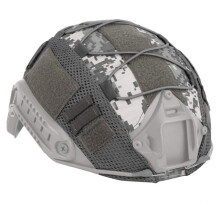 Helmet Cover Mesh, Outdoor Airsoft and Paintball Gear Accessory, Grey ACU Style