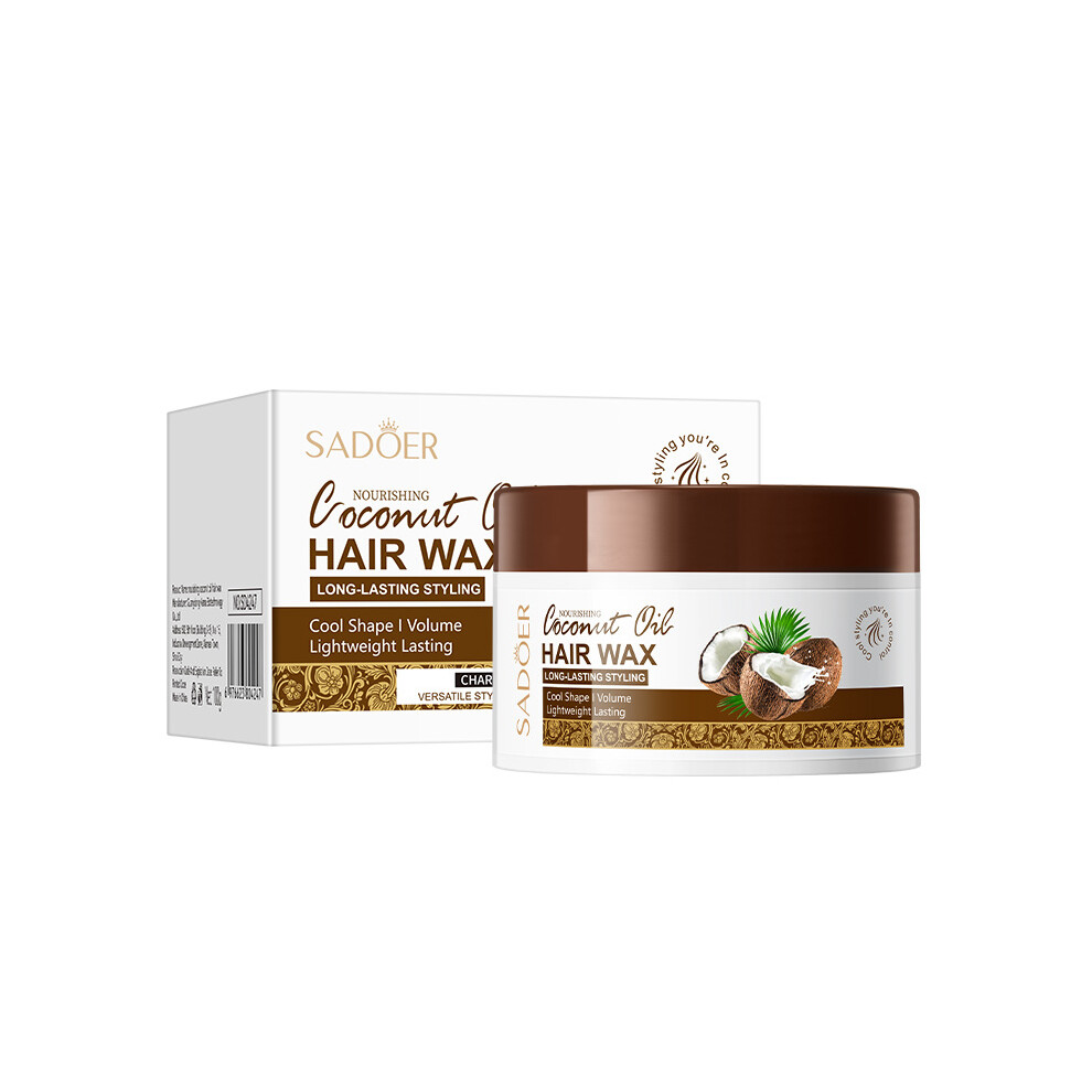 (Hair wax 100g) Coconut oil hair wax 100g fixed styling frizzy hair clay