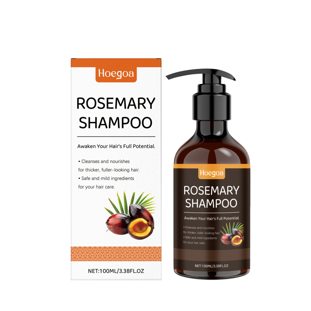 (100ML) Rosemary nourishing and care shampoo Deep cleaning scalp care for hair roots and nutritional hair