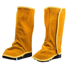 Welding Gaiters Heavy Duty Cowhide Leather Flame Resistant Leather Welding Spats 1 Pair