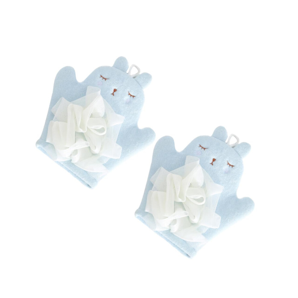 Bath Gloves Loofah Sponge DualPurpose Shower Gloves Multipack 2Piece