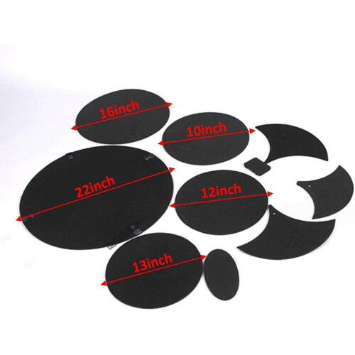 AWHAO 10 Pieces Drum Mutes for Beginners Practice Instruments 1