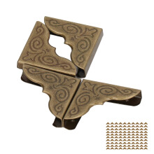 Vintage-Brass-Buchecken 100 Stück 4 mm Innendurchmesser für Scrapbooking- und Bastelprojekte