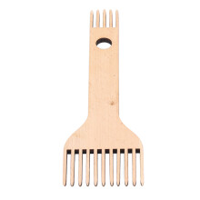 Durable Beech Wood Weaving Loom Comb with Glossy Ergonomic Handle