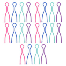 Small Bobbin Thread Clips 20pcs Plastic Fits Most Spools Random Colors