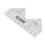 Acrylic 90 Sewing Ruler, 10in Triangular Cutting Tool for Garments 11