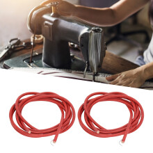 2pcs Cowhide Sewing Machine Belts 183cm Wear-Resistant, 5mm Thick