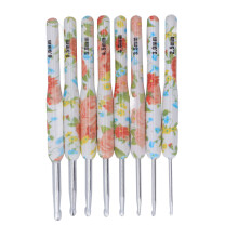 8-tlg. buntes Aluminium-Häkelnadel-Set für Stricker und Bastler