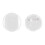 100 Sets Blanko-Abzeichen-Set, 25 mm, transparent, 10