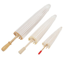 3 Stück Blanko-Papierschirm, 20 cm, 30 cm, 40 cm,