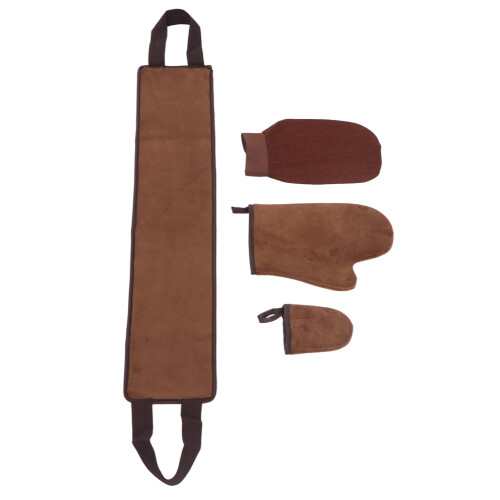 4 Stück Selbstbräunerhandschuh, Bräunungsölfarbe, 2