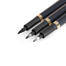 3-teiliges schwarzes Kalligrafiefeder-Set—3 Größen für Handlettering & Übung
